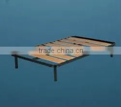 wood slat metal bed frame