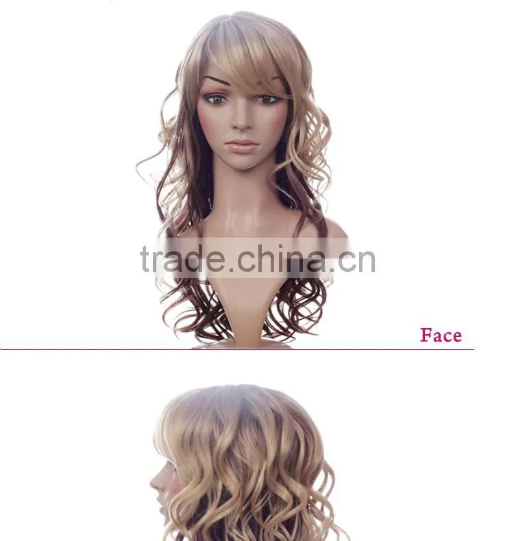 2014 Hot selling New fashion high density wigs synthetic dome