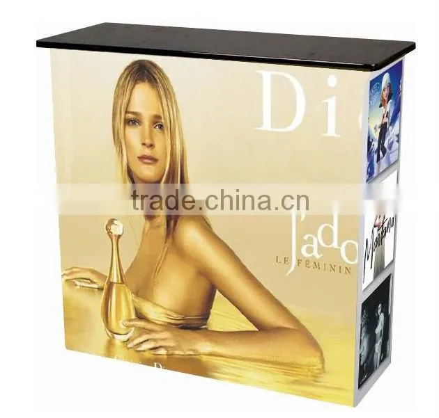 square fabric tension promotion counter