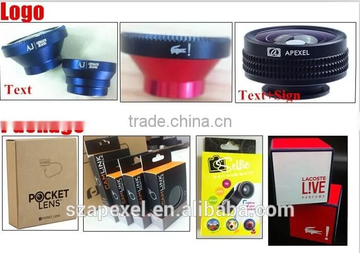 5 in 1 phone lens mobile phone camera wide angle macro fisheye zoom filter 5pcs camera lens set for iPhone Samsung Huawei