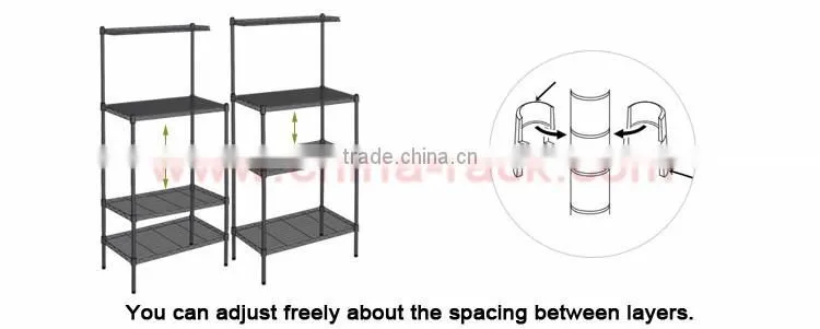 NSF Wire Chrome Stainless Steel Kitchen Storage Rack