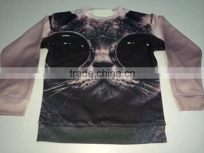 custom hot fashion style fleece sweatshirt