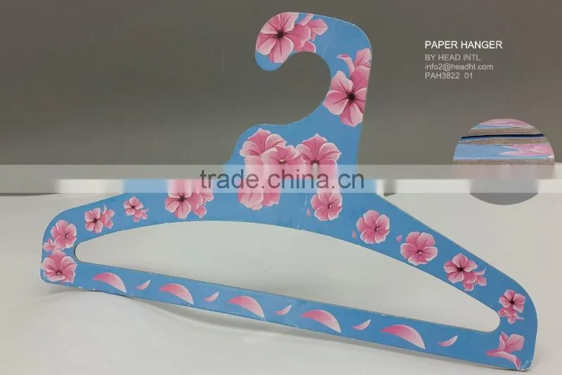 Printed paper cardboard Hanger Eco-friendly and recycable hanger