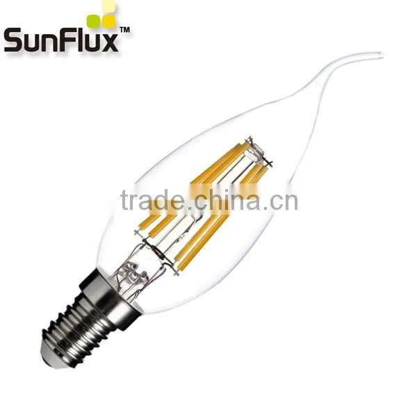 3.5w C35 filament led canble bulb e14 with CRI >90