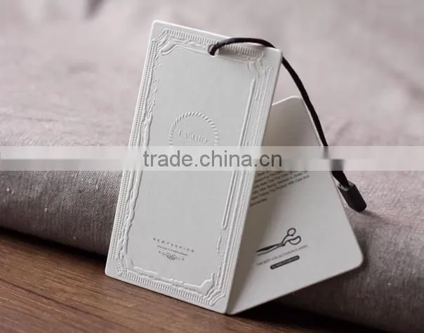 directly factory cuatomizered high grade clothing hang tag