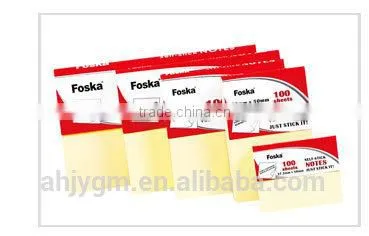 Hot Sale Soft Color Offset Paper Self-stick/Memo Notes Pad