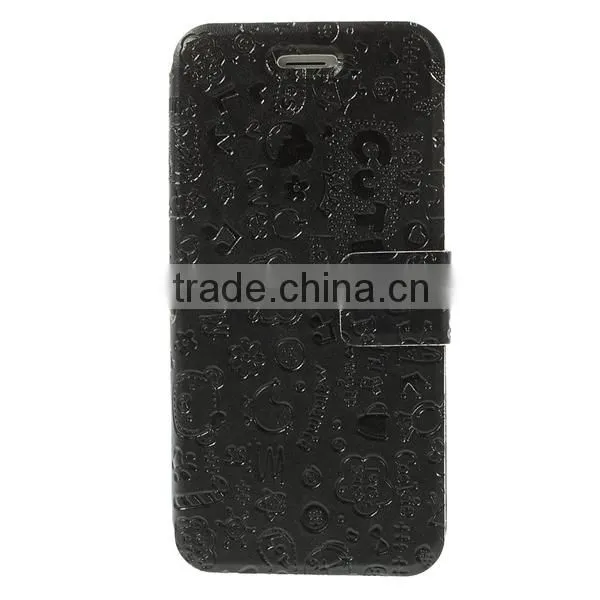 Popular Artificial Leather Case for Apple 6 , Fashion Wallet Case for iPhone 6