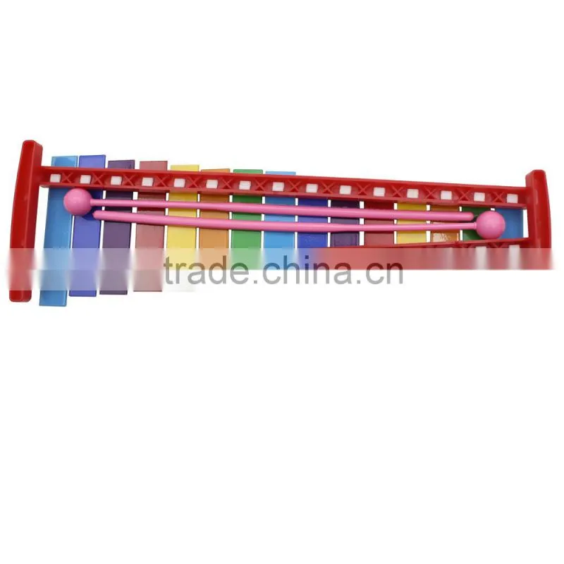 Kids Children Toddler Colorful 15 Note Glockenspiel Educational Musical Instrument Rhythm Band Toy Percussion