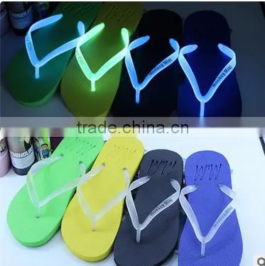 LED flip flops glow slippers outdoor