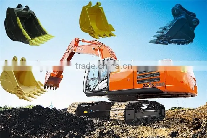 ZX330-3G Excavator Buckets, Customized Hitachi ZX330 Excavator 1.38 M3 Buckets Compatible with Harsh Condition