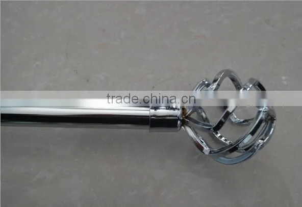 Decoration Plating Curtain Finial,Metal Drapery Curtain Rod Finial,Steel Curtain Rod End Finial