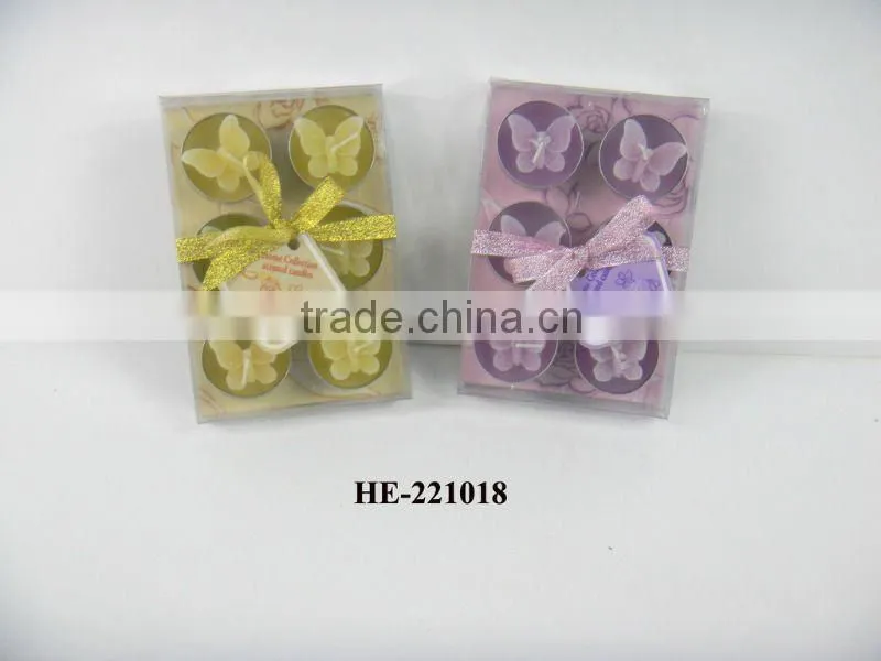 butterfly tea light candle with holders gift set