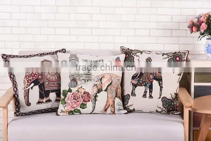 2016 hot selling product european style OEM logo cushion cover embroidery design