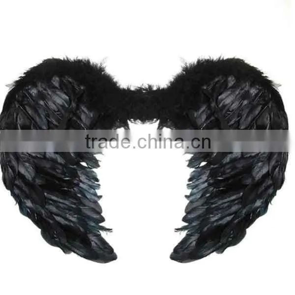 Black red white Halloween Christmas Festival Celebration Party Show feather wing