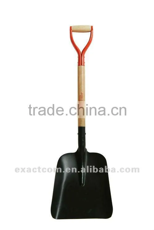 Steel snow shovel scoop