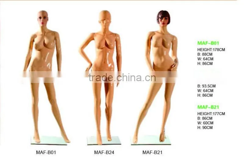 New arrival! Sexy plus size bust plastic female mannequin