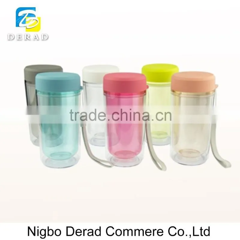 Colorful PP Tube Cup Double Cup