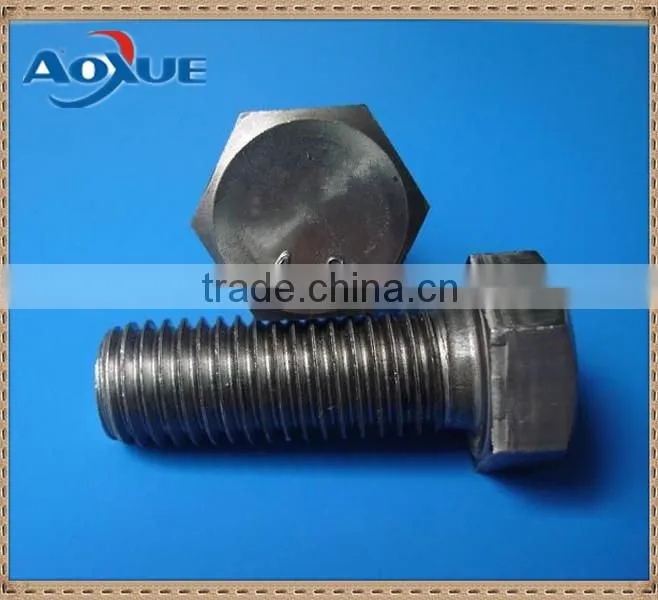 Carbon steel hex bolt, G4.8 hex bolt for sale