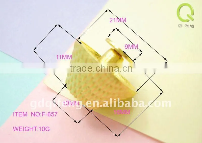New Design bag fittings zinc alloy feet botton