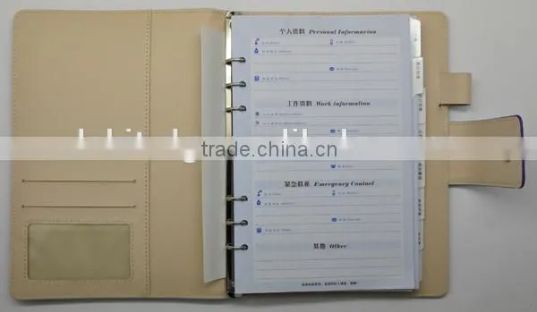 multi color leatherette ring binders