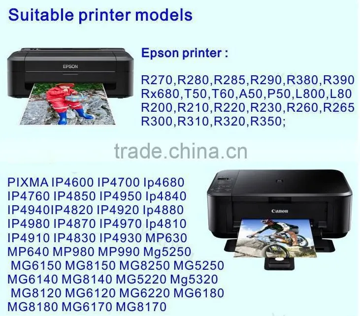 MDI160 factory price CR80 Inkjet Plastic ID Card For Canon printer