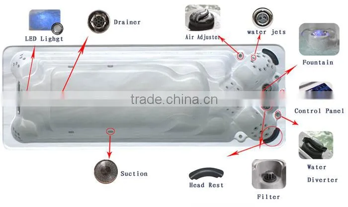 Factory Original Whirlpool Surfing Pool for Swimming and Excercise JY8602