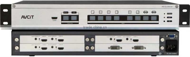 7 HDMI/DVI/VGA/SDI/AV/YPbPr/OF/CAT Input Signals 1 DVI Output Signal Modular HD Combiner Multi Viewer