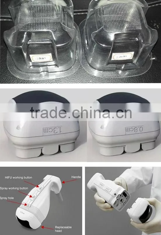 Ultrasound Shape Permanent Fat Removal U liposonix HIFU probes in 13& 8MM for body deep seat explored fatty and bodyshape