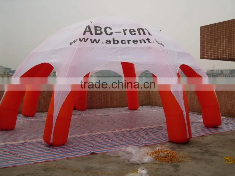 Large inflatable clear dome tent with led light