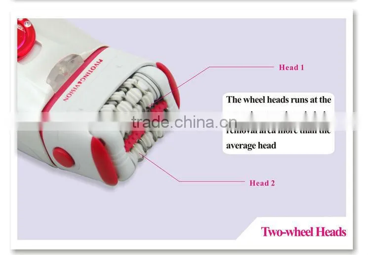 Red Rechargeable Lady Shaver and Epilator