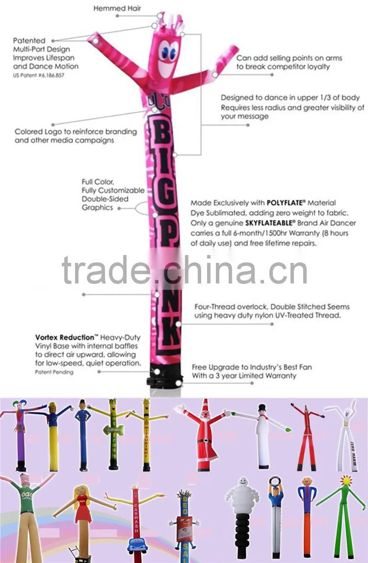 China supplier inflatable air dancer with LED