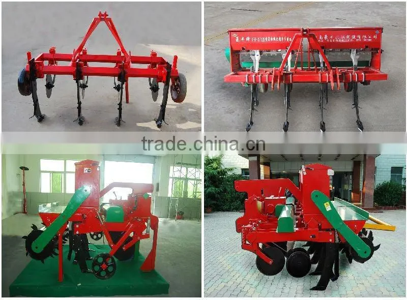 Gear drive tractor mounted farm soil tilling machine