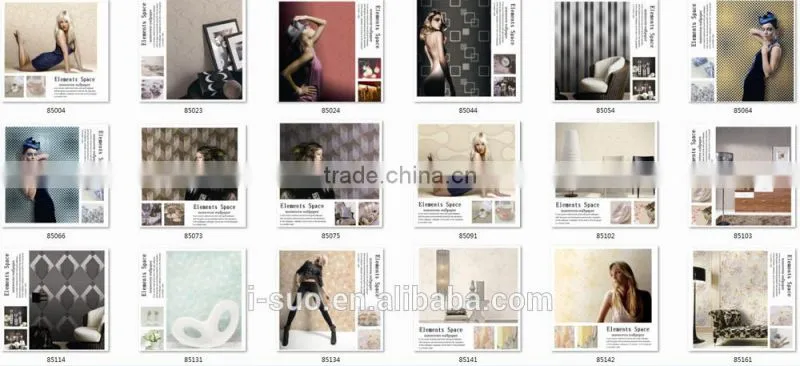 China Beauty flower bedroom wallpaper for decoration