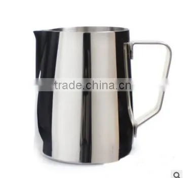 intensification European style stainless steel cappuccino steam pitcher