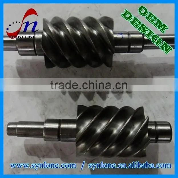 Precise machined helical gear shaft for machinery