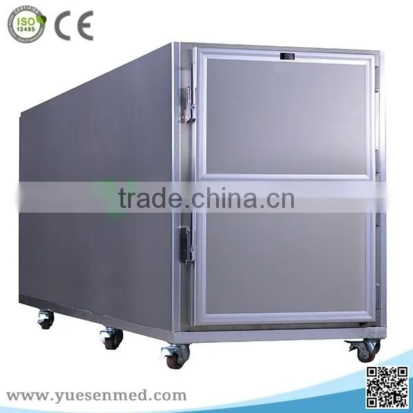YSSTG0102 304 stainless steel good price two cells mortuary corpse freezer