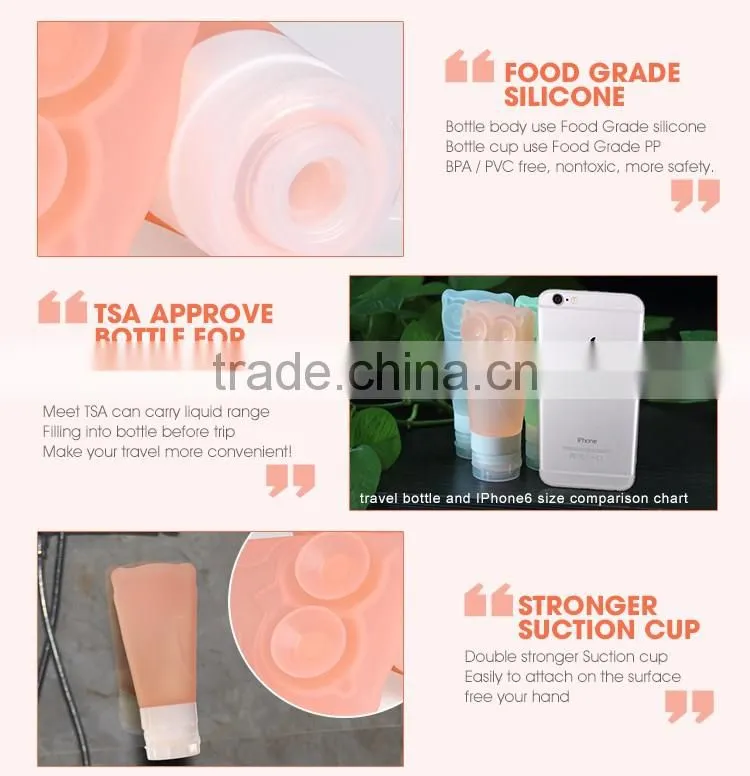Make From Food Grade Silicone Approved By air Owl Shape Mini Shampoo Bottle