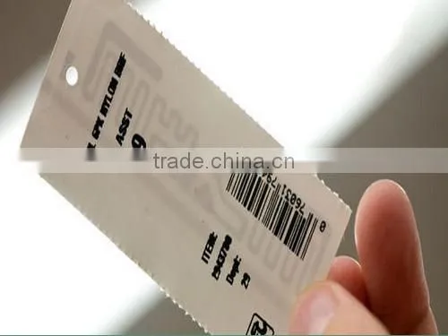 High Performance RFID Printing Barcode Hang Tags for Costume Tracking in Retail Stores