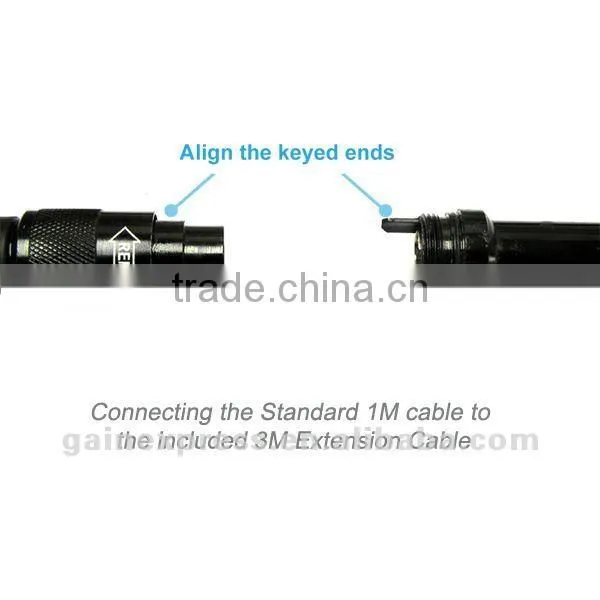 2.4" Video Inspection Waterproof Camera Endoscope Snake Borescope 360 Rotation 4 Meter (1M + 3M) Cable 10mm diameter