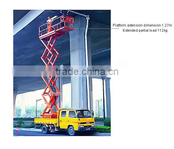 Movable Vehicular scissor lift work platform