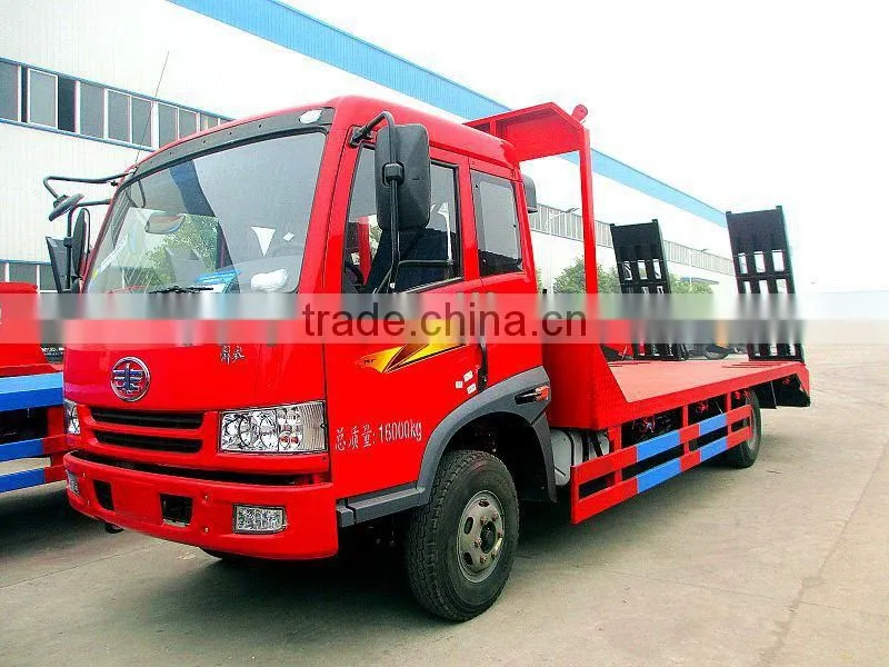 FAW 10 ton low flatbed truck for sale ,from original factory