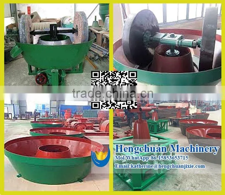 China Manufacture Gold Grinding Wet Pan Mill with High Efficiency