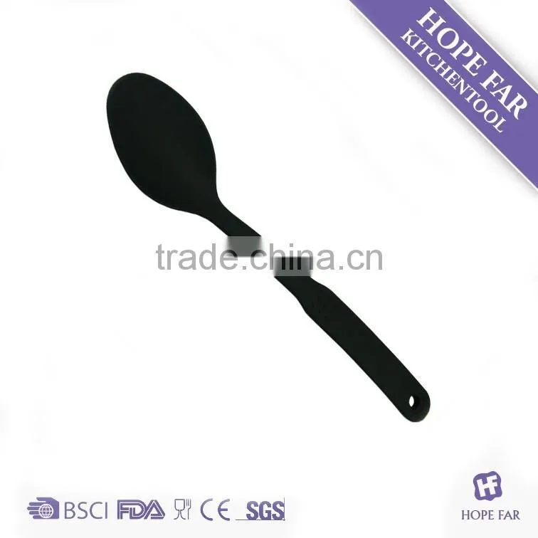 N460-70 Practical 11 pcs black color nylon kitchen utensils set