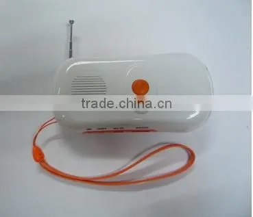 solar dynamo radio with LED torch and cell phone charger and thermometer