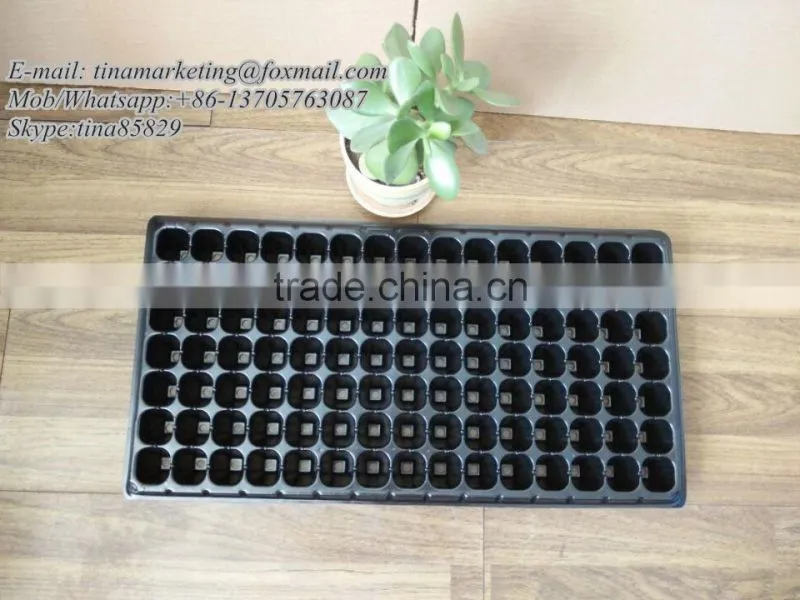 High Quality 105 Cell PS Plastic Plug Seedling Nursery Growing Tray for Gardening Seed Germination
