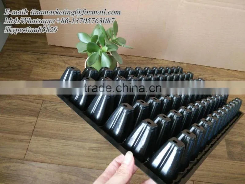 Hydroponics Plastic Nursery Seedling Pots, Nursery Seedling Tray for Seed Germination System