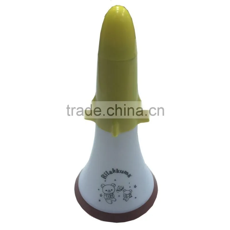 3 in 1 Multifunction Rocket Shape LED Table Desk Torch Light