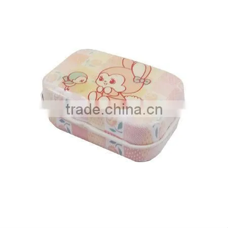 small white mini tin box