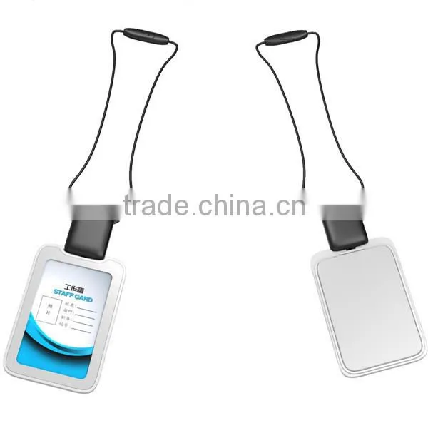 Fleixble elastic high quality id card holder for office working