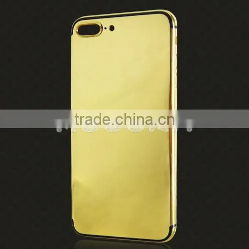 New gold/rose gold/platinum back cover for iPhone 7 plus mirror gold housing